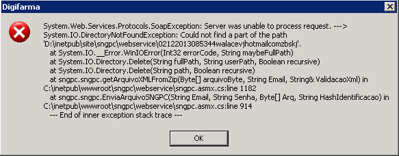 Erro Anvisa - SNGPC